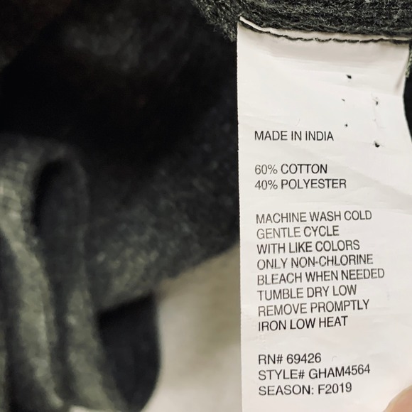 G.H. Bass & Co. Men's Long Sleeve Classic Henley Shirt Gray Heathered Size XL - Picture 8 of 12